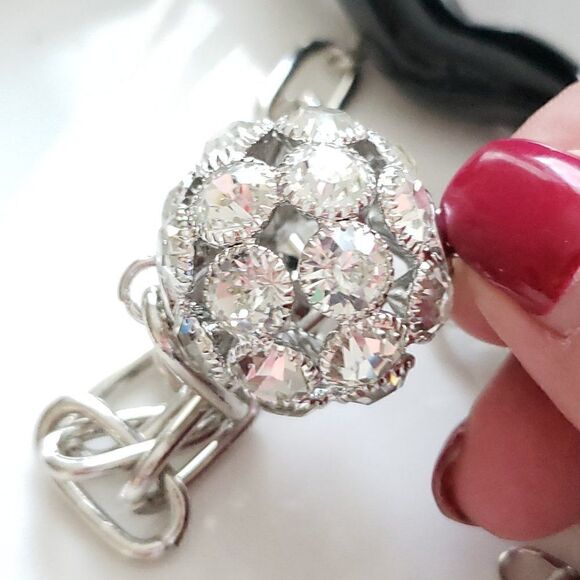 New! Zara's Night Out Glamorous Chain Link Choker Necklace - Picture 5 of 12